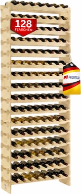 thumbnail of PROREGAL Weinregal NAVARRA aus Holz HxBxT 219x84x28cm 128 Flaschen  16 Ebenen schmal Flaschenregal freistehend Massives Kiefernholz Natur unbehandelt
