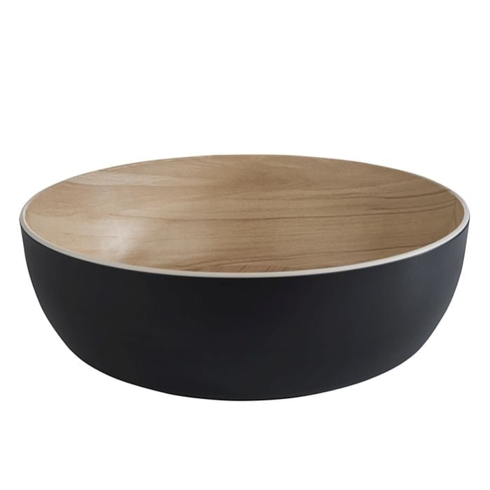 Servierschale FRIDA aus Melamin Rund Schwarz 4,7 Liter