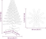 thumbnail of vidaXL Weihnachtsbaum zum Schmücken Weiß 100 cm Massivholz Kiefer