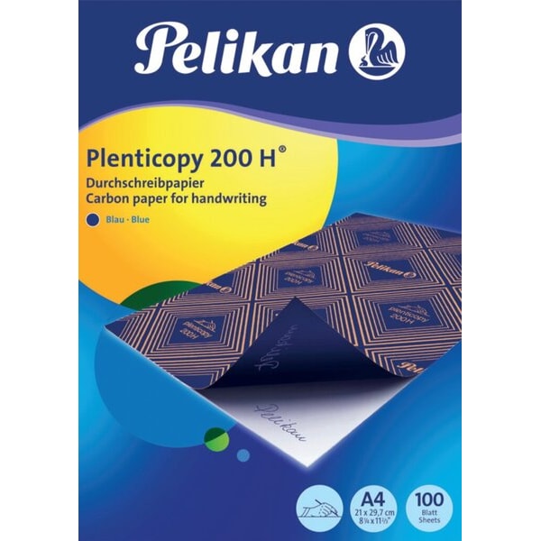 Papel autocopiativo, escritura azul DIN A4