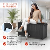 thumbnail of Casaria Auflagenbox Poly Rattan Rollbar Garten Box Schwarz