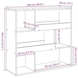 thumbnail of vidaXL Bücherregal/Raumteiler Weiß 100x33x94,5 cm