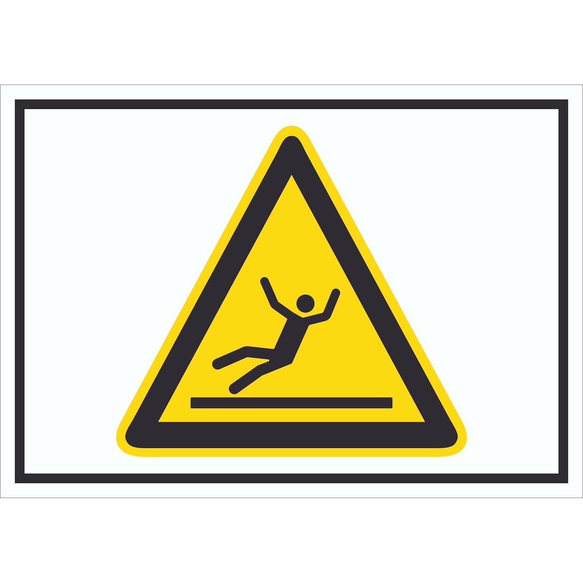 Vorsicht Rutschgefahr Symbol Schild A6 (105x148mm)