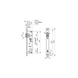 thumbnail of Serrure encastrable pour porte d'entrée bec de cane axe 26 l 41