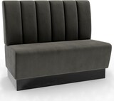 thumbnail of Gastro Sitzbank Amsterdam | 160 cm breit | Samtstoff in Anthrazit | Vertikal | Dinerbank