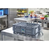 thumbnail of METRO Professional Gläsereinsatz Eurobehälter, PP, 352 x 60 x 6 cm, spülmaschinenfest, lebensmittelecht, hellgrau