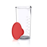 thumbnail of Arendo Messbecher mit Deckel, 600 ml, 20 Unzen, Klarsichtbecher aus Kunststoff, ideal für Handmixer, Stabmixer, Handrührer