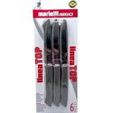 thumbnail of Marietti Top, set 6 coltelli bistecca tortora, seghetto 11 cm manico in nylon lama inox