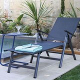 thumbnail of Table basse de jardin en acier Violette bleu Alizé