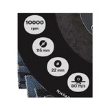 thumbnail of Disque à lamelle Diamètre 115 mm Alésage 22,5 mm - G100 flexible zirconium VITO