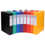 thumbnail of Exacompta Archivbox Cartobox, flach geliefert Rücken 50mm aus Colorspan-Karton, mit 3 Klappen und Gummizug, 25x33cm für DIN A4