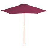 thumbnail of vidaXL Parasol met houten paal 270 cm bordeauxrood