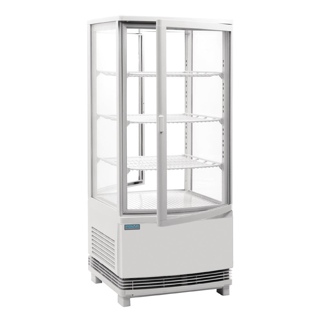 Polar Kühlvitrine, 86 Liter, Weiß, automatische Abtauung