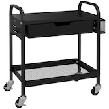 thumbnail of HOMCOM - Rollwagen - 61L x 32,6B x 58,5H cm - schwarz