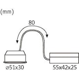 thumbnail of Paulmann Spot encastré modulaire LED 3-Step-Dim Nova Coinrond 51mmCoin 6W 530lm 230V gradable 4000K Satiné 93072