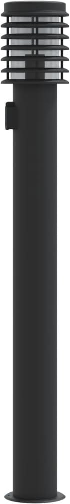 thumbnail of Helloshop26 - Stehleuchte für den Außenbereich mit 110 cm Steckdose schwarzer Edelstahl 02_0042527