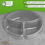 thumbnail of 2er Set Mikrowellenteller mit Deckel