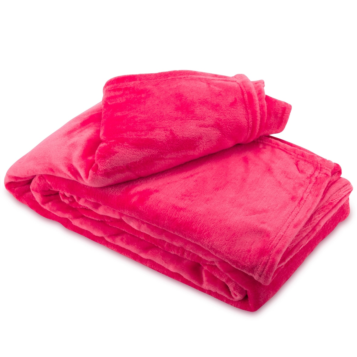 Kuscheldecke Rosa 150x200 cm Wolldecke Fleece extra weiche Wohndecke Sofa