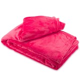 thumbnail of Kuscheldecke Rosa 150x200 cm Wolldecke Fleece extra weiche Wohndecke Sofa