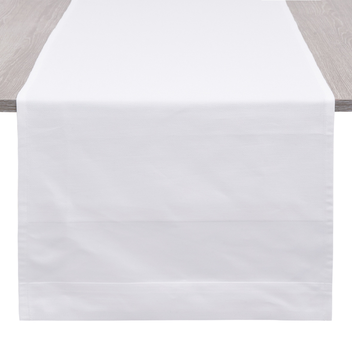 LTITEX -  Caminho de mesa branco com borda do Atlasal 40 x 130 cm