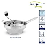 thumbnail of San Ignacio KINVARA - Pasapuré con 3 Discos en Acero Inoxidable