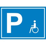 thumbnail of Behinderten Parkplatz Schild waagerecht A4 (210x297mm)
