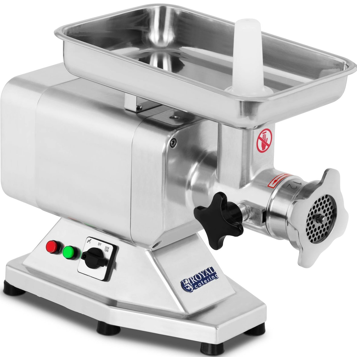 Royal Catering - Vleesmolen van roestvrij staal - 200 kg / uur - PRO