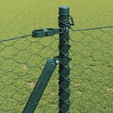 thumbnail of vidaXL Zaunpfosten Grün 100 x 0,8 m (36 mm Maschenweite) Stahl und PVC