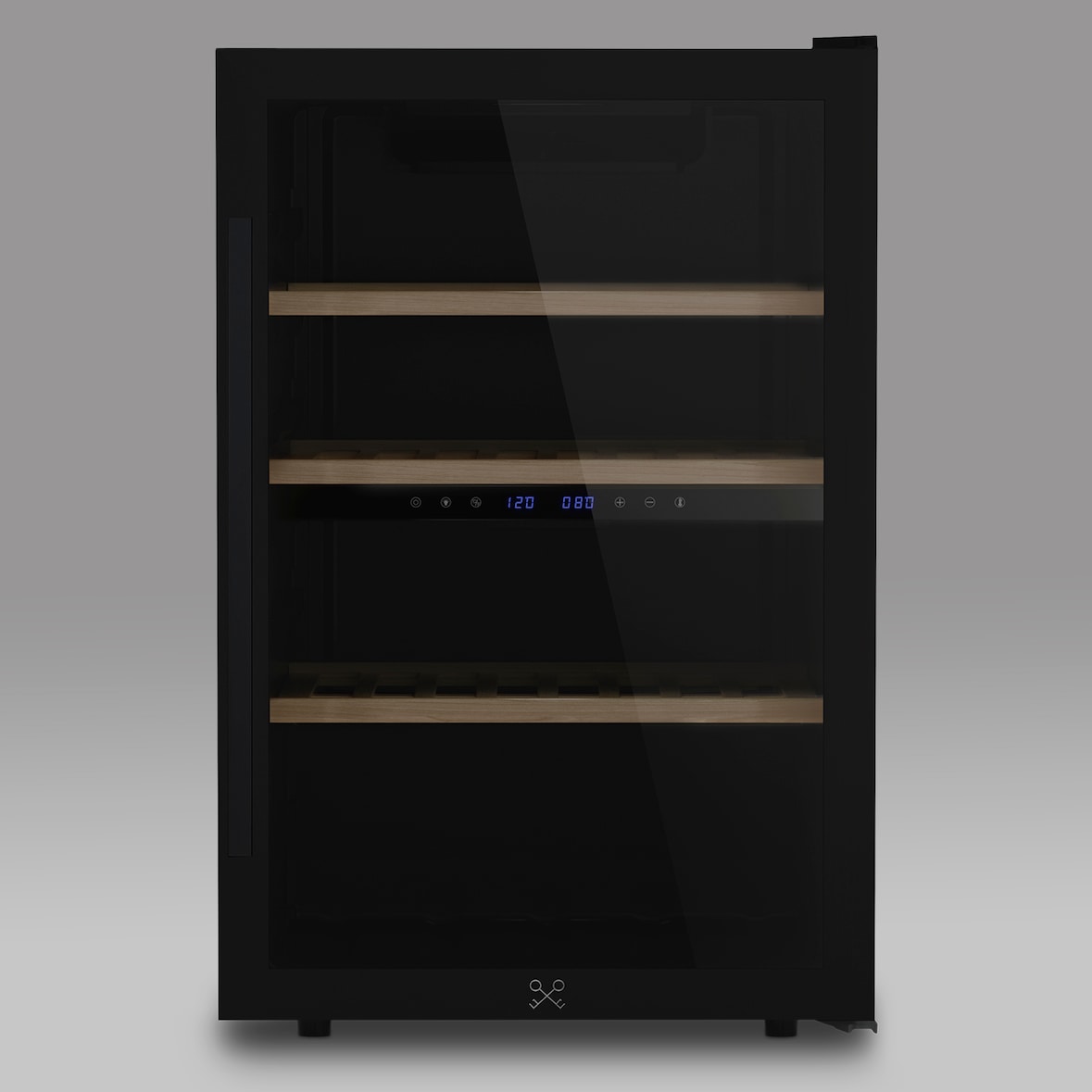 Cantinetta per vino Les Petits Champs CAVCDB62 da 62 bottiglie dual zone 12-20°C nera