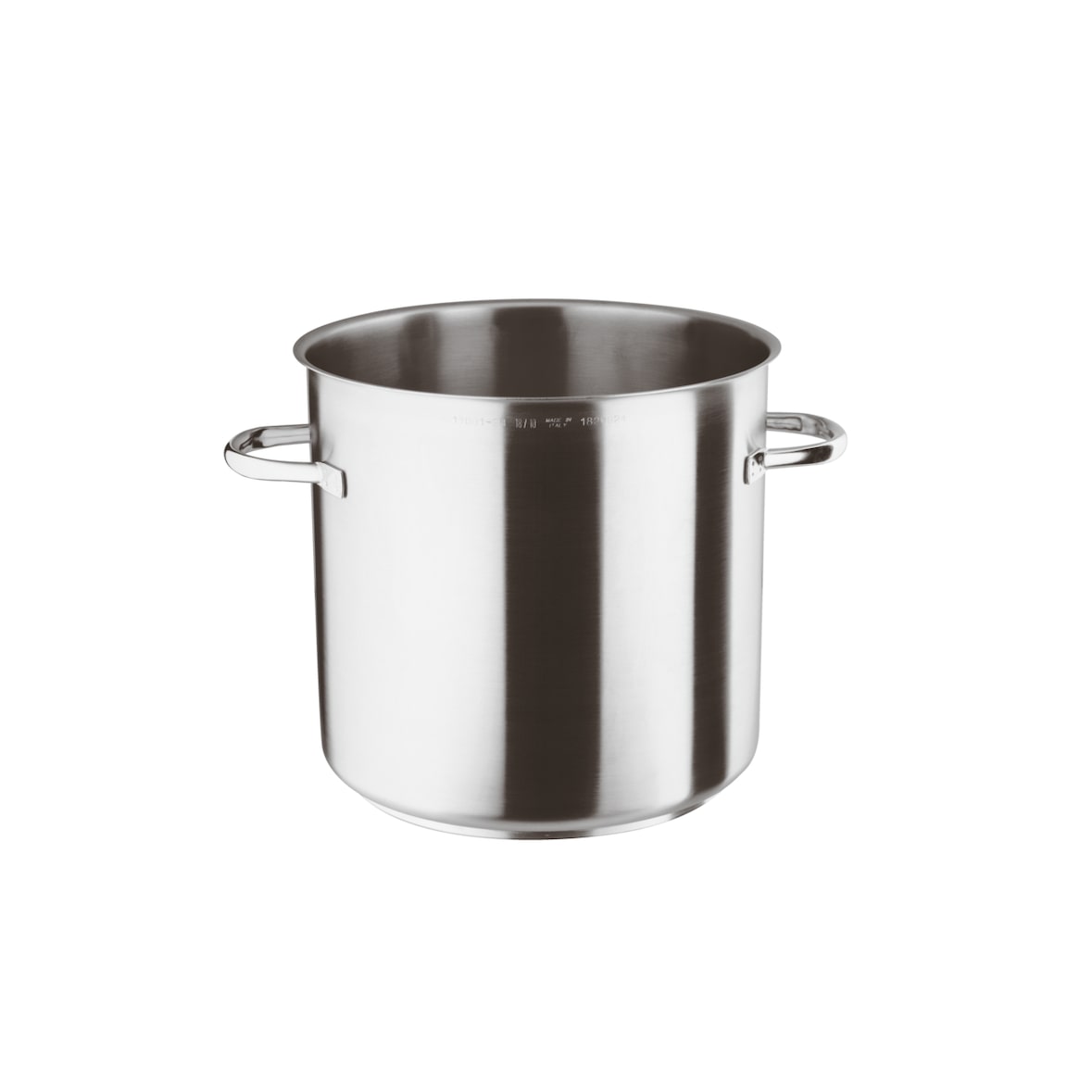 Pentola Alta Cm 22 Serie 1000 Inox H Cm 22 Lt 8,3