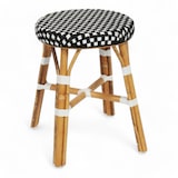 thumbnail of Tabouret bas de terrasse ELYSEE - Rotin - Noir
