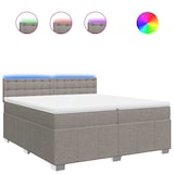 thumbnail of vidaXL Boxspringbett mit Matratze Taupe 200x200 cm Stoff