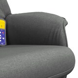 thumbnail of vidaXL Massagesessel mit Fußhocker Dunkelgrau Stoff