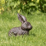 thumbnail of Dekofigur Hase aus Gusseisen braun Antik-Look - Gartendeko Osterhase wetterfest für draußen -  für Garten Terrasse Balkon ca. 22x11x22 cm