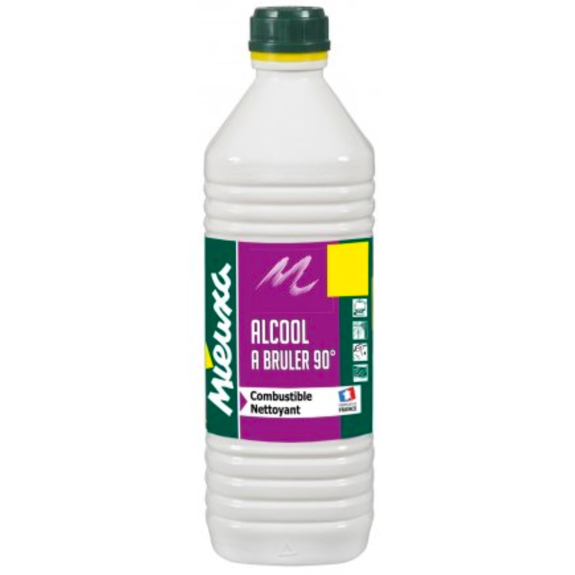 Mieuxa Alcool à brûler 90° 5 L nettoyant, combustible
