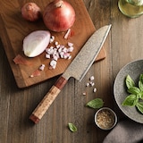 thumbnail of Hezhen - Koper Damascus Santoku 18 cm - X05C series - gemaakt van 37-laags koper damascus staal