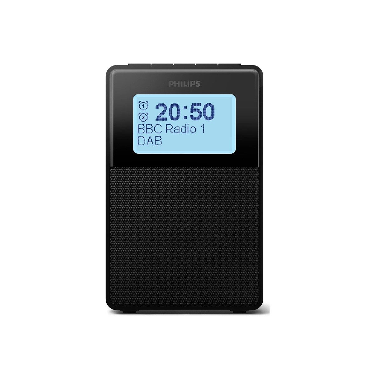 Philips TAR5100/10 DAB+ Radio Uhr mit Bluetooth, Schwarz