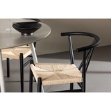 thumbnail of Plaza Essgruppe Tisch Ø120cm und 4 Stühle mit Armlehnen stapelbar beige.