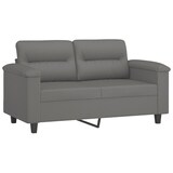 thumbnail of vidaXL 2-Sitzer-Sofa mit Kissen Dunkelgrau 120 cm Mikrofasergewebe