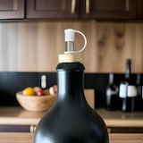 thumbnail of Vertedor para botellas de acero inoxidable en madera - juego de 1