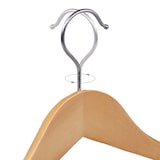 thumbnail of Relaxdays Anzug Kleiderbügel, 8er Set, breite Schulter, Hosenstange, für Jacke, Hemd, Hose, Holzkleiderbügel, natur