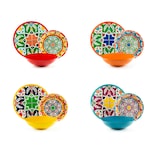thumbnail of Excelsa vajilla de 12 piezas Bazar Medina de porcelana multicolor