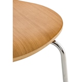 thumbnail of Décoshop26 - Lot de 4 chaises de cuisine salle à manger empilables dossier arrondi en bois chêne et métal chromé 10_0003181