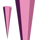 thumbnail of Roth Schultüte 85cm eckig Basteltüte rosa