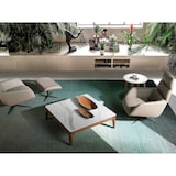 thumbnail of Angel Cerdá  Tavolino quadrato in finto vetro marmo e legno di noce 2042C