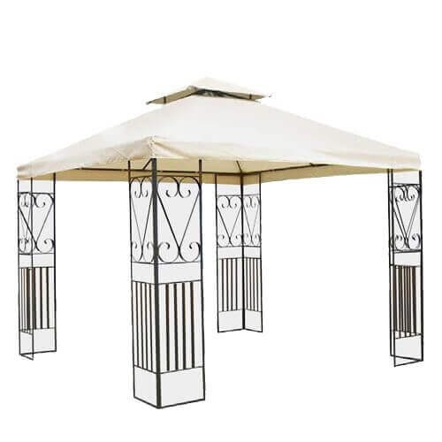 Bob Gardens Gazebo da Giardino 3x3 in acciaio - KALI Antracite