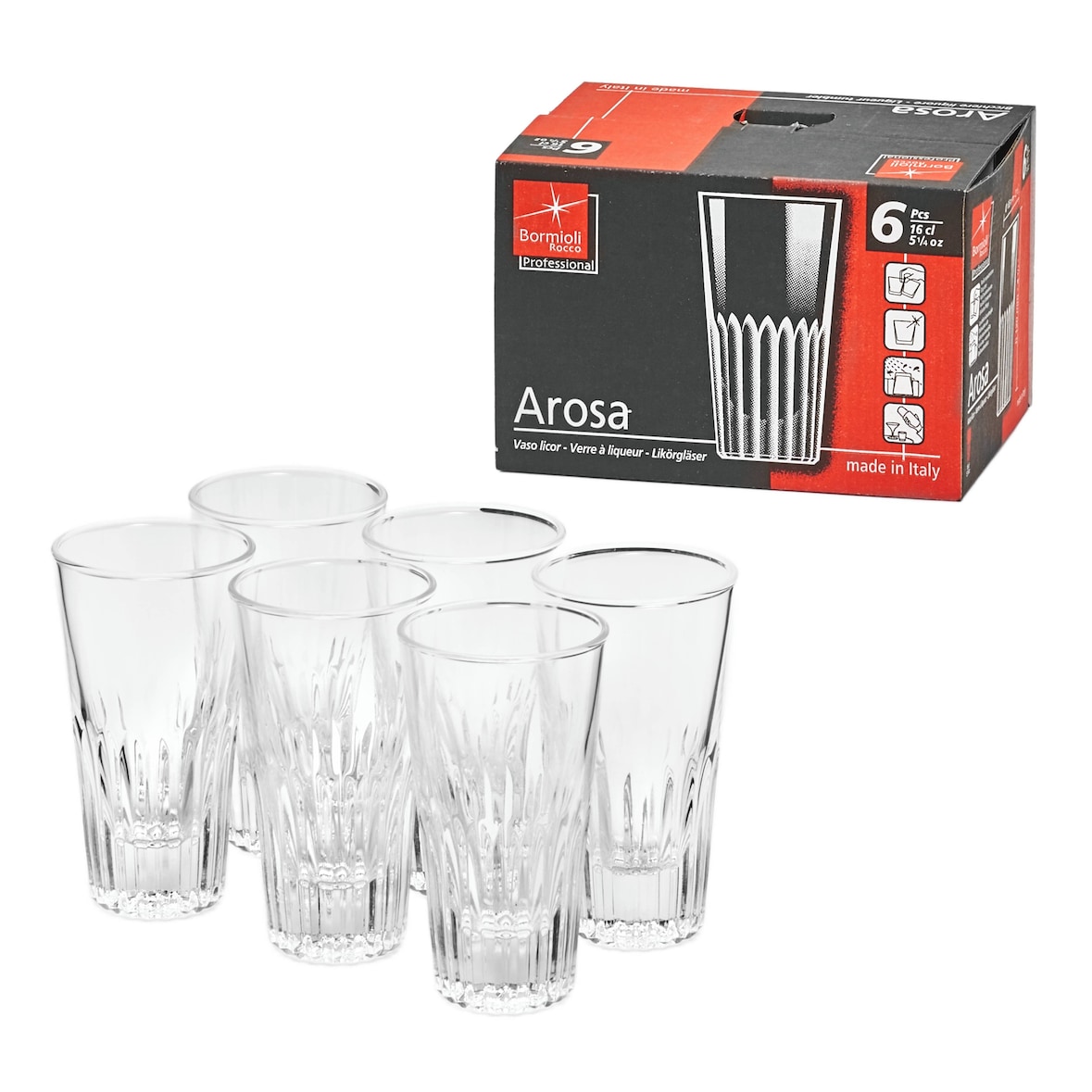 Bormioli Whiskybecher Arosa 16cl 6er Karton