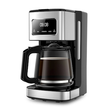Tarrington House Koffiezetapparaat CME130217, roestvrij staal, 1.5 liter, 900 W, zwart/zilver