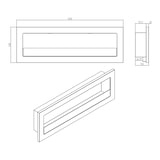 thumbnail of Eingebauter Bioethanol-Wandkamin 120x40 LIVORNO 120 Schwarz