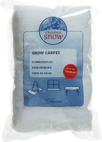 Schneeteppich Polyester L.120cm B.80cm H.1cm weiss